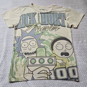 Rick And Morty T Shirt Mens Medium All Over Graphic Print AOP Cartoon Tee